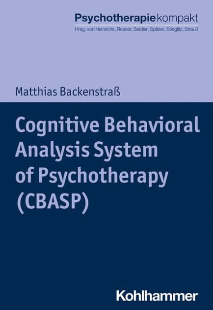 Cognitive Behavioral Analysis System of Psychotherapy (CBASP) by Matthias Backenstraß