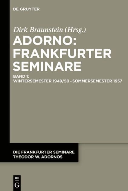 Wintersemester 1949/50 - Sommersemester 1957 by Dirk Braunstein