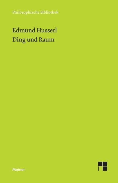 Ding und Raum by Edmund Husserl