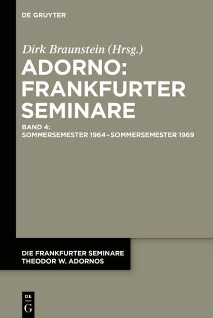 Sommersemester 1964 - Sommersemester 1969 by Dirk Braunstein