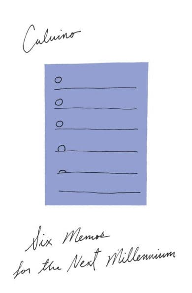 Six Memos For The Next Millennium by Italo Calvino
