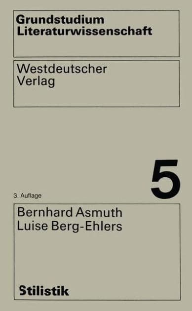 Stilistik by Bernhard Asmuth