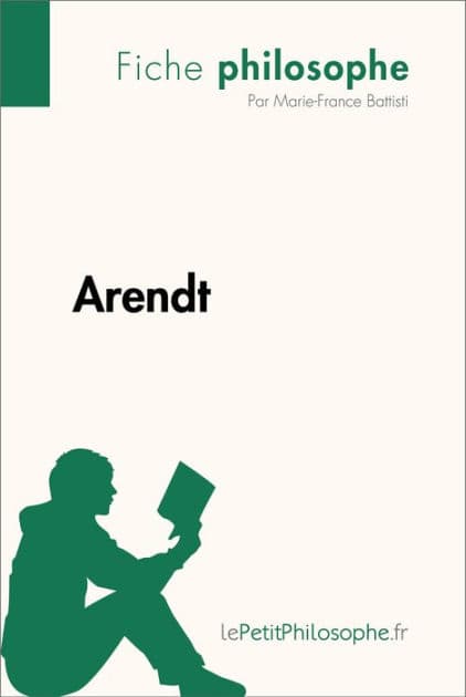 Arendt (Fiche philosophe): Comprendre la philosophie avec lePetitPhilosophe.fr by Marie-France Battisti