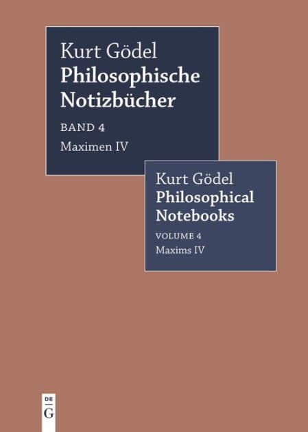 Maximen IV / Maxims IV by Kurt Gödel