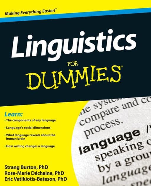 Linguistics For Dummies by Strang Burton
