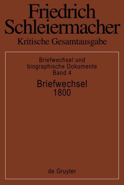 Briefwechsel 1800: (Briefe 850-1004) by Andreas Arndt