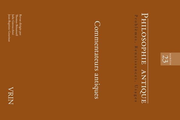 Commentateurs antiques by Laura Castelli