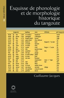 Esquisse de Phonologie et de Morphologie Historique du Tangoute by Guillaume Jacques