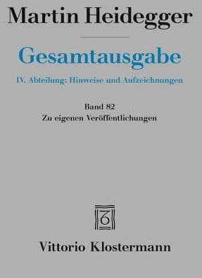 Martin Heidegger, Zu eigenen Veroffentlichungen by Martin Heidegger