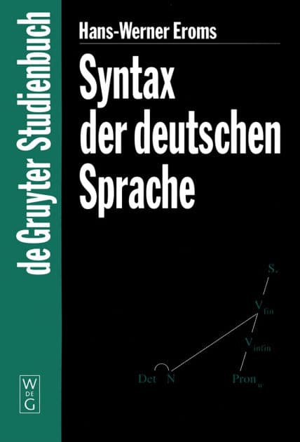 Syntax der deutschen Sprache by Hans-Werner Eroms