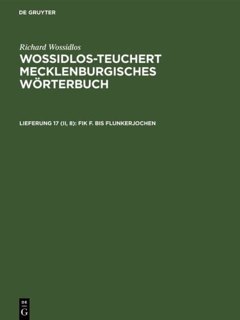 Fik f. bis Flunkerjochen by Kataharina von Hagenow