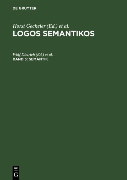 Semantik by Wolf Dietrich