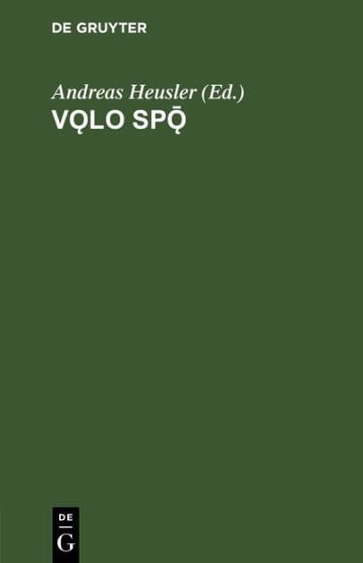 Volo Spo: Die Weissagung der Seherin by Andreas Heusler