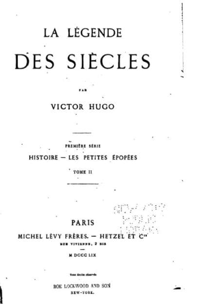 La légende des siècles by Victor Hugo