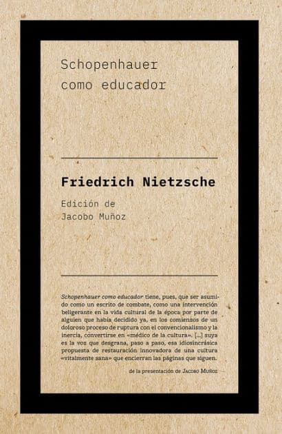 Schopenhauer como educador by Friedrich Nietzsche