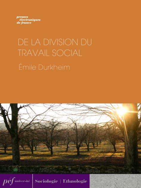 De la division du travail social by Emile Durkheim