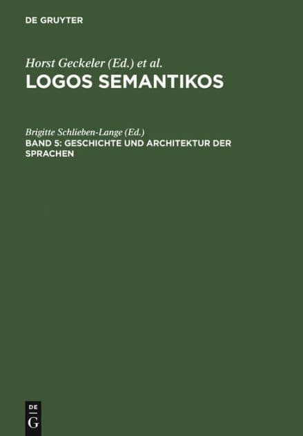 Geschichte und Architektur der Sprachen by Brigitte Schlieben-Lange