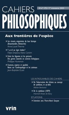 Aux frontieres de l'espece by Heinrich Anton de Bary