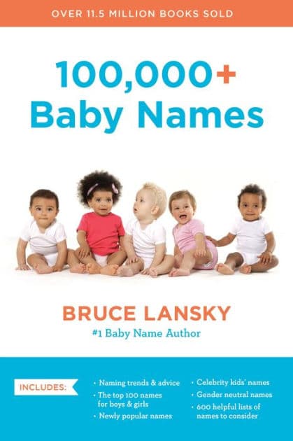 100,000+ Baby Names: The Most Helpful, Complete, and Up-to-Date Name Book by Bruce Lansky