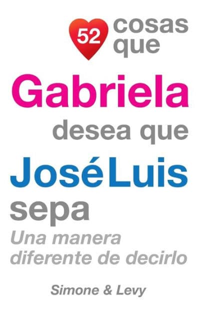 52 Cosas Que Gabriela Desea Que José Luis Sepa: Una Manera Diferente de Decirlo by Simone