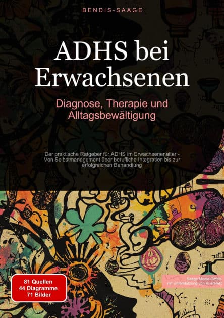 ADHS bei Erwachsenen: Diagnose, Therapie und Alltagsbewältigung: Der praktische Ratgeber für ADHS im Erwachsenenalter - Von Selbstmanagement über berufliche Integration bis zur erfolgreichen Behandlung by Bendis A. I. Saage - Deutschland