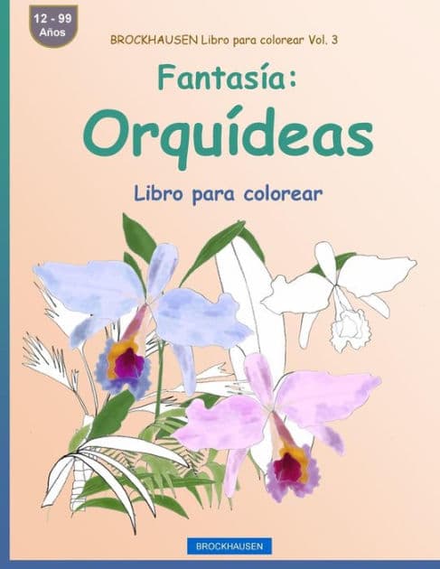 BROCKHAUSEN Libro para colorear Vol. 3 - Fantasía: Orquídeas: Libro para colorear by Dortje Golldack