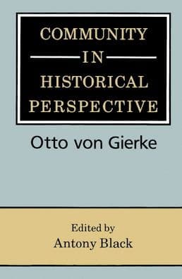 Community in Historical Perspective by Antony Black