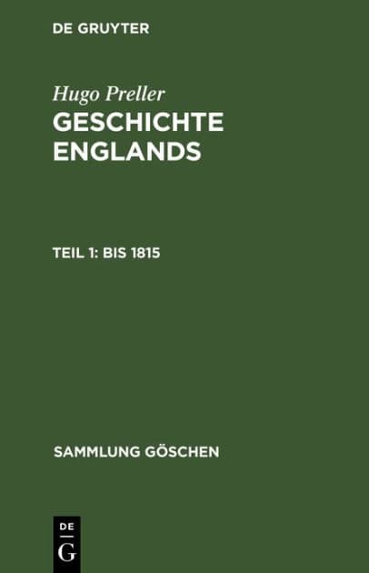 Bis 1815 by Hugo Preller