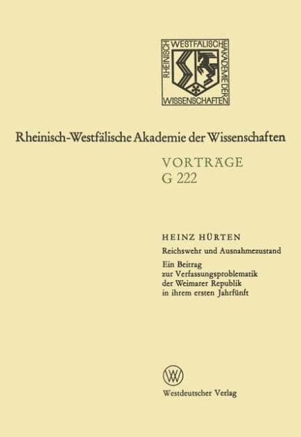 Geisteswissenschaften: Vorträge · G 222 by Heinz Hürten