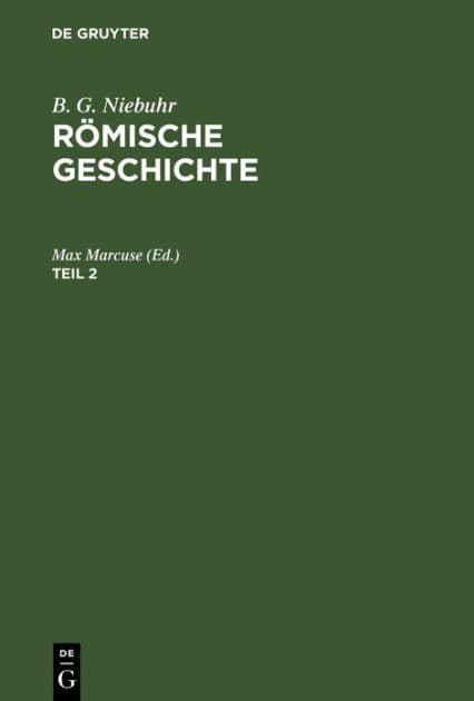 B. G. Niebuhr: Römische Geschichte. Teil 2 by B. G. Niebuhr