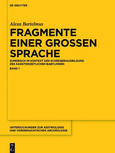 Fragmente einer großen Sprache by Alexa Sabine Bartelmus