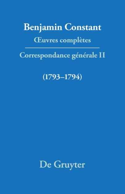 Correspondance 1793-1794 by C.P. Courtney
