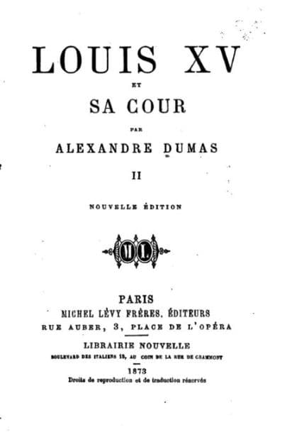 Louis XV et sa cour by Alexandre Dumas