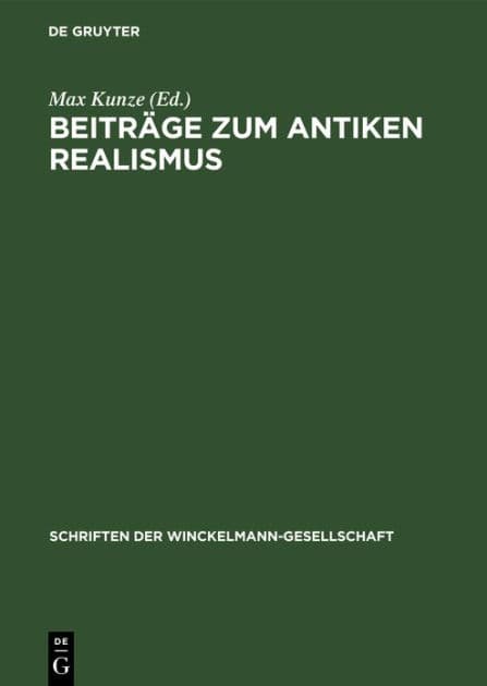 Beiträge zum antiken Realismus by Max Kunze