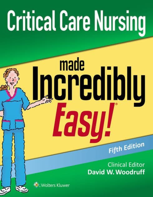 Critical Care Nursing Made Incredibly Easy by David W. Woodruff MSN