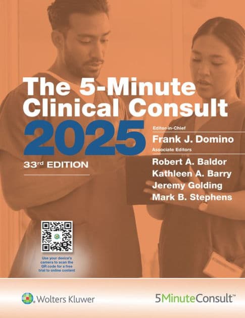 The 5-Minute Clinical Consult 2025 by Frank J Domino