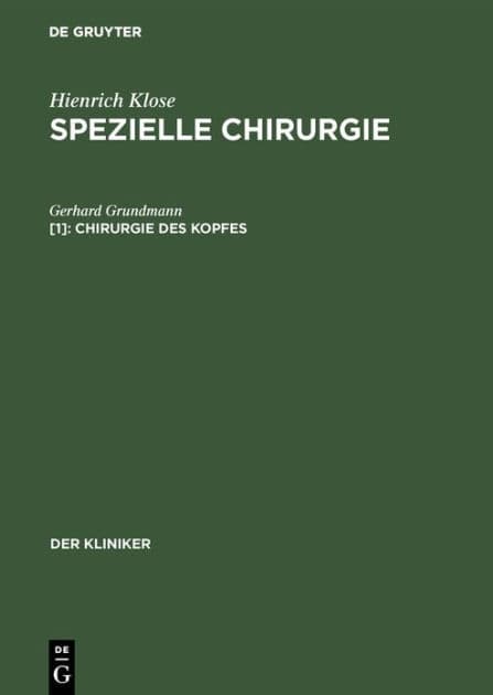 Chirurgie des Kopfes by Gerhard Grundmann