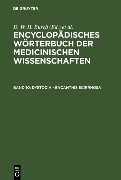 Dystocia - Encanthis scirrhosa by D. W. H. Busch