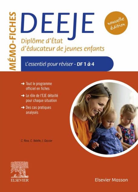 Mémo-Fiches DEEJE - Diplôme d'État d'éducateur de jeunes enfants: L'essentiel pour réviser DF1 à 4 by Céline Rose