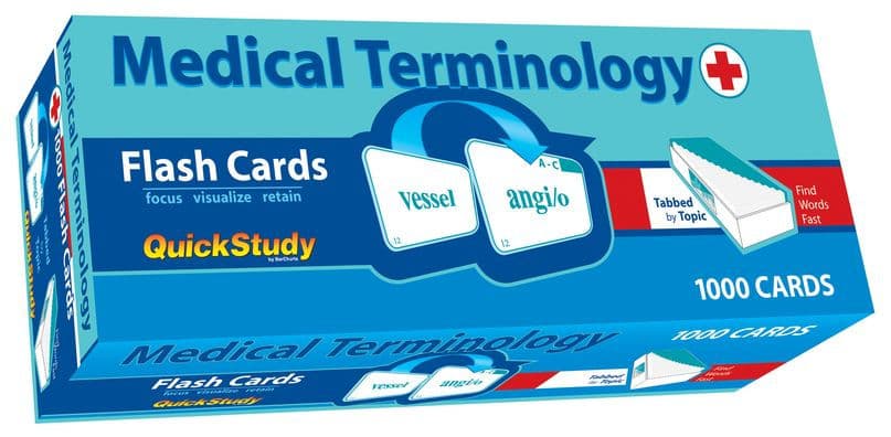 Medical Terminology 1000 Flash Cards: a QuickStudy Tool by Corinne Linton