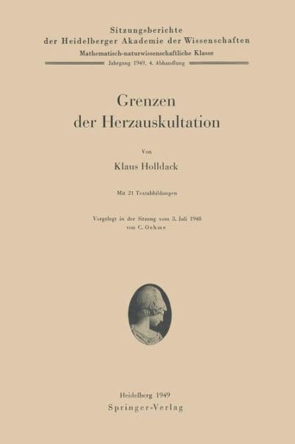 Grenzen der Herzauskultation by K. Holldack
