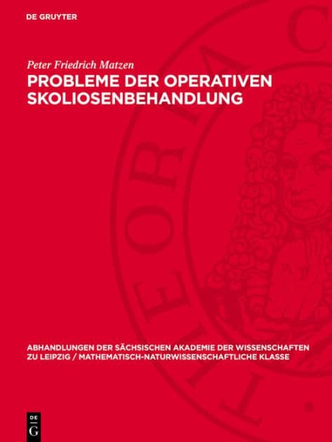 Probleme der operativen Skoliosenbehandlung by Peter Friedrich Matzen