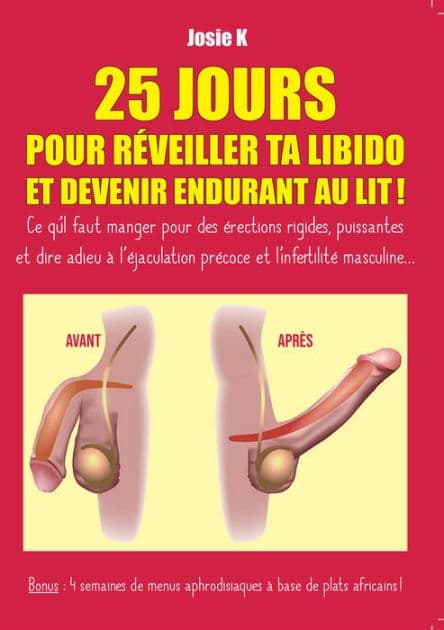 25 jours pour réveiller ta libido et devenir endurant au lit !: Ce qu'il faut manger pour des érections rigides, puissantes et dire adieu à l'éjaculation précoce et l'infertilité masculine by Josie-K