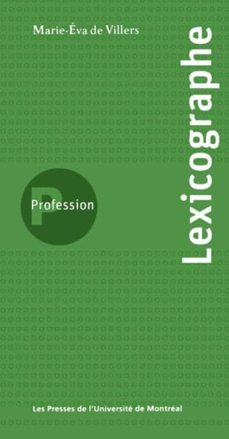 Profession lexicographe by De Villers