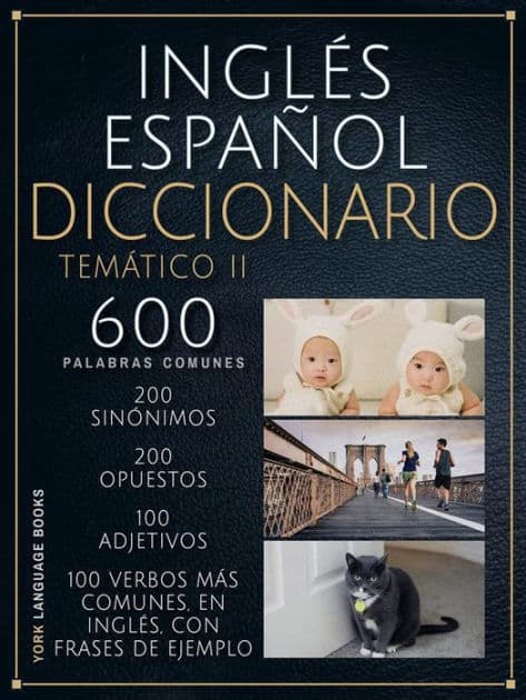 Inglés Español Diccionario Temático II: 600 palabras comunes explicadas en español y inglés, para aprender vocabulario inglés más rápido by YORK Language Books