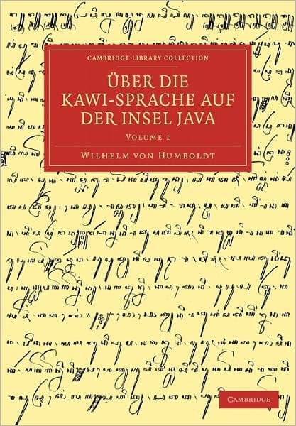 Über die Kawi-sprache auf der Insel Java by Wilhelm von Humboldt