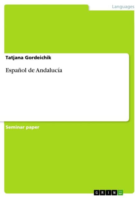 Español de Andalucía by Tatjana Gordeichik