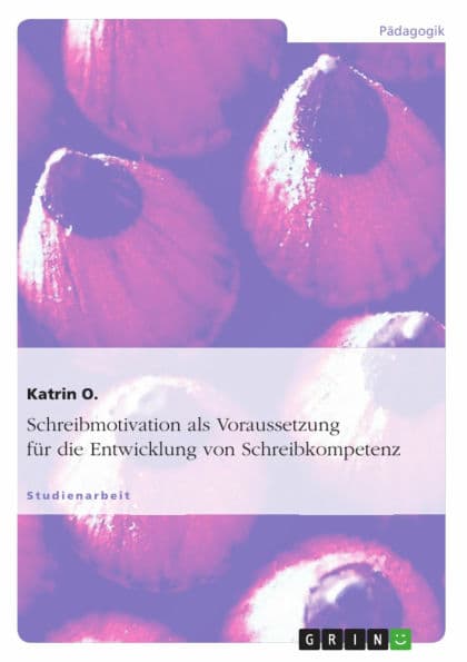 Schreibmotivation als Voraussetzung für die Entwicklung von Schreibkompetenz by Katrin O.