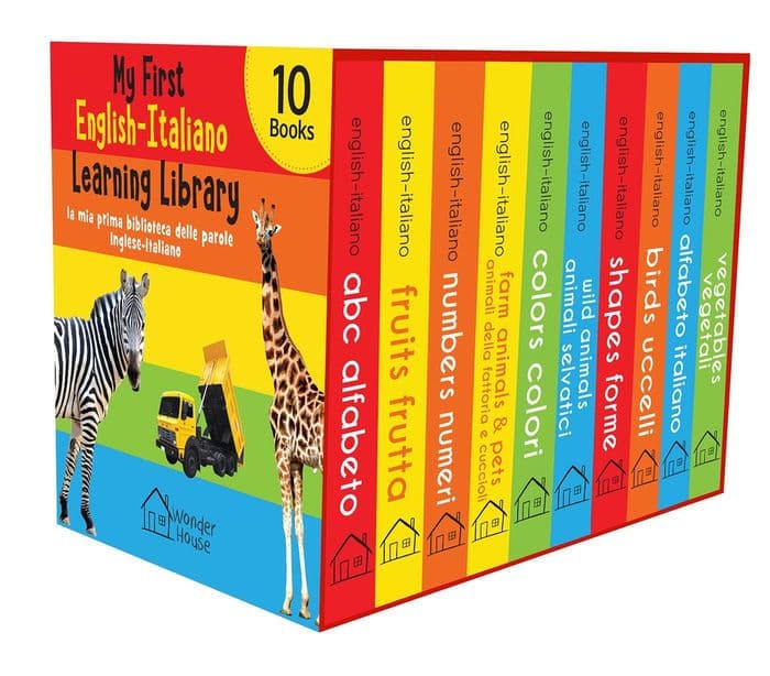 My First English-Italiano Learning Library (la mia prima biblioteca delle parole Inglese-Italiano): Boxset of 10 English - Italian Board Books by Wonder House Books