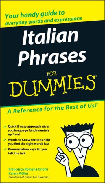 Italian Phrases For Dummies by Francesca Romana Onofri